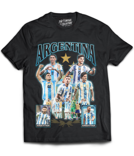 Argentina Soccer Tribute Shirt (Black)