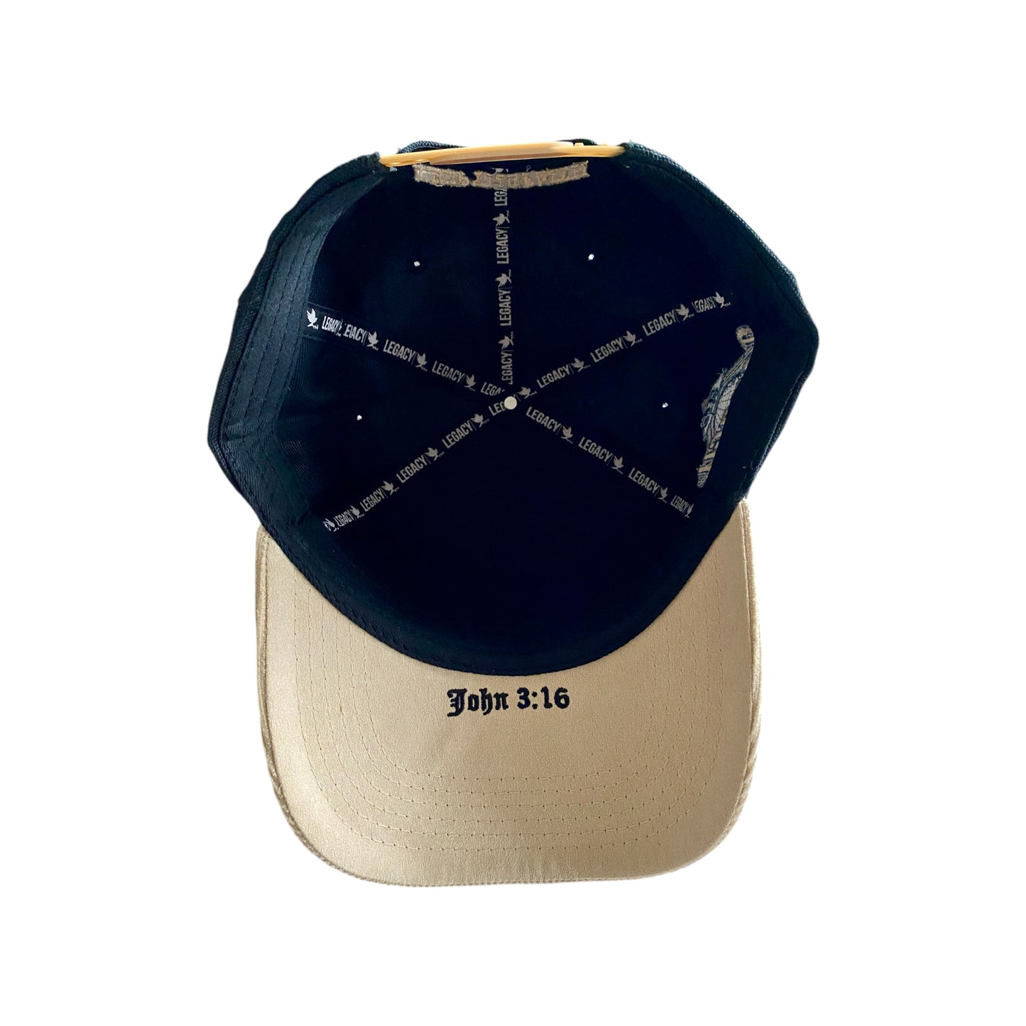 NY Legacy Hat (Black & Cream) *2024 Chain Stitching Edition*