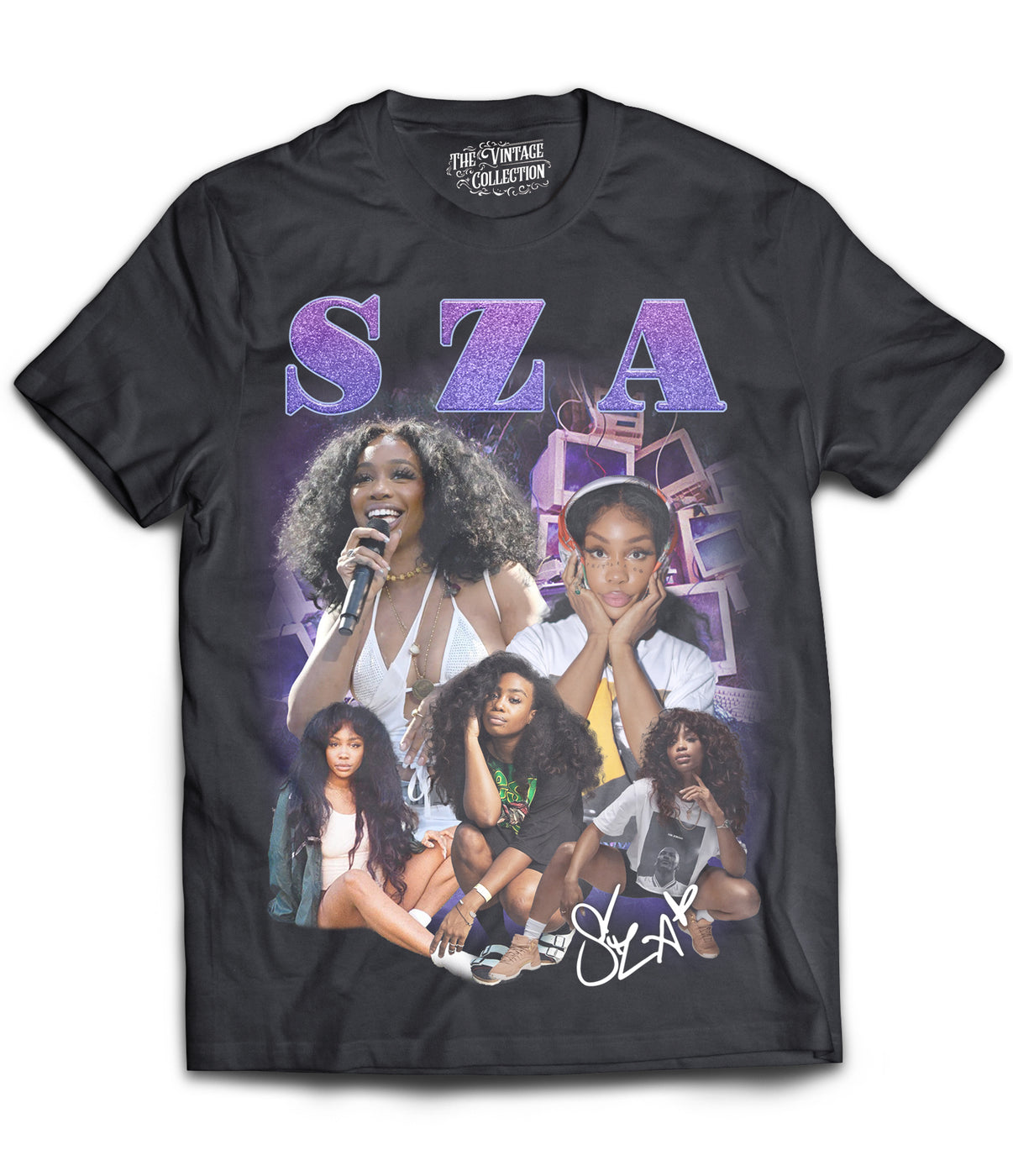 SZA Tribute Shirt (Black) – The Retro Collection